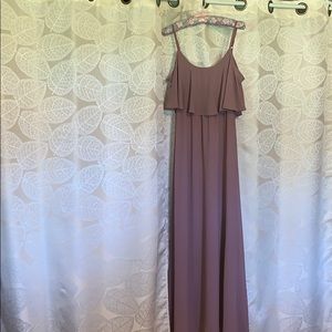 Show me your mumu Caitlin Ruffle Maxi dress